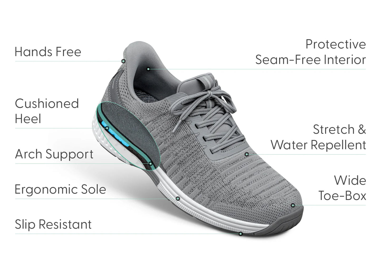 Orthofeet Yari Grey Wide (Herre)