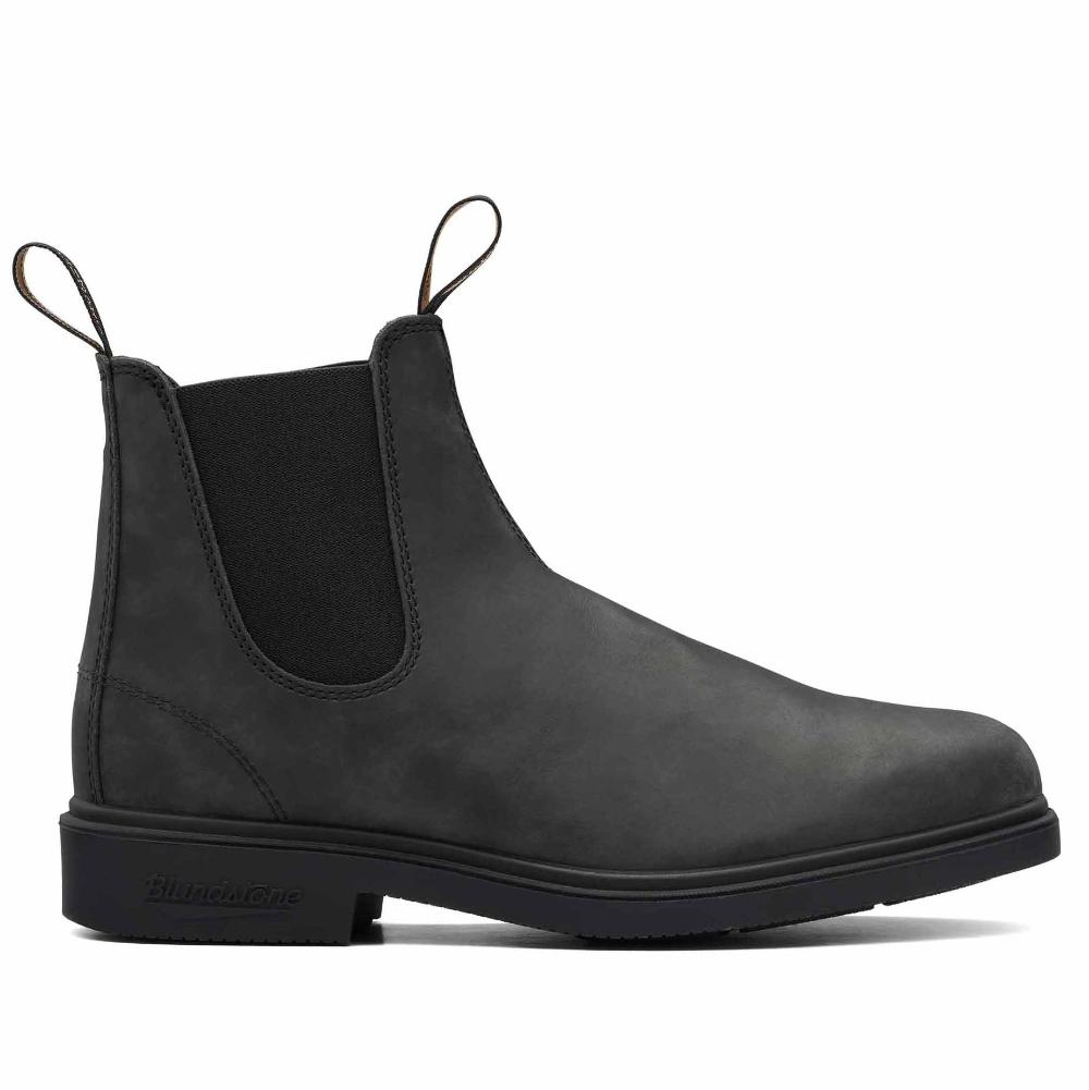 Blundstone Dress Boot 1308, Rustic Black (Unisex)